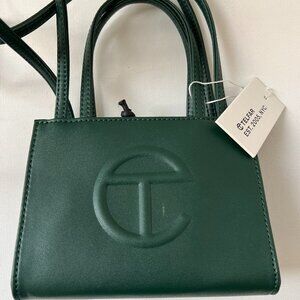 Brand new w/tags TELFAR small Dark Olive Shopping Bag $150